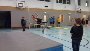 Hochsprung mit Musik